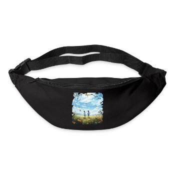 Carefree children's friends in butterfly flight - Bum bag - black - Front