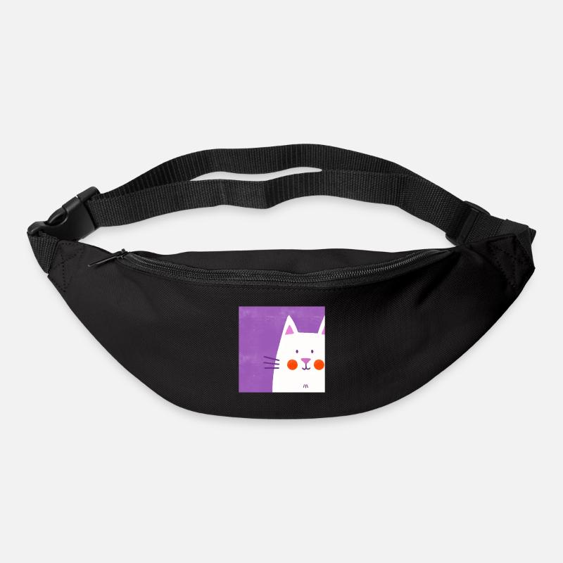 Katzenfreund - Gürteltasche - Schwarz