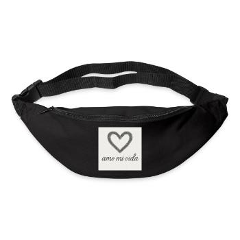 Cœur et joie de vivre - Sac banane - noir - Devant
