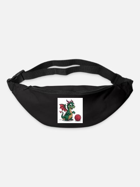 Grüner Drachenball Freund - Bum bag - black