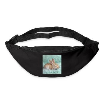 268 lapin - Sac banane - noir - Devant