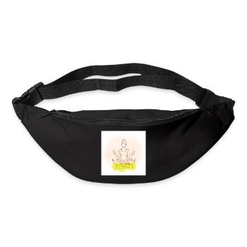 Haltung Meditation Illustration - Gürteltasche - Schwarz - Vorne