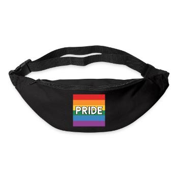 Pride – Queer Rainbow Flag Tee - Gürteltasche - Schwarz - Vorne