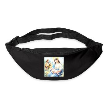 Jesu Geburt – Die Heilige Familie - Gürteltasche - Schwarz - Vorne