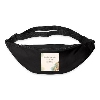 Das Leben malt nicht nur in Pastell - Gürteltasche - Schwarz - Vorne