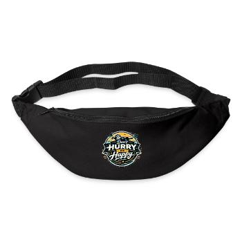 Dont Hurry Be Happy Sloth - Gürteltasche - Schwarz - Vorne