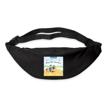 Family First – Heartwarming Family Love Des - Sac banane - noir - Devant