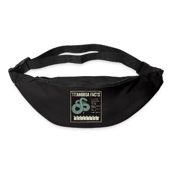 Titanoboa Facts Größte Schlange Ever - Gürteltasche - Schwarz - Vorne