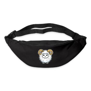Steampunk Ram Sheep Mechanical Horns - Bum bag - black - Front