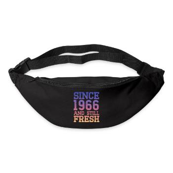 1966 60. Geburtstag - Gürteltasche - Schwarz - Vorne