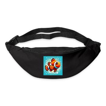 Poisson-clown - Sac banane - noir - Devant