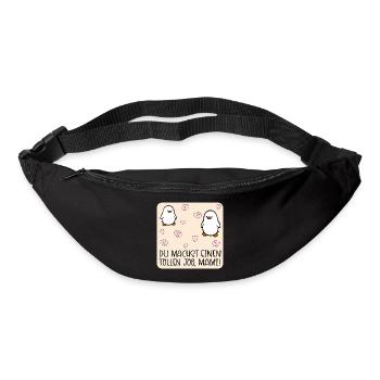 Muttertag Mama Job Kind - Gürteltasche - Schwarz - Vorne