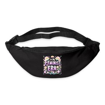 À mon époque féministe - psychédélique - Sac banane - noir - Devant