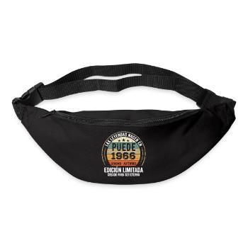 Cadeau Anniversaire Mai 1966, Né en mai 1966 - Sac banane - noir - Devant