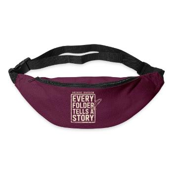 Every Folder Tells a Story - Bum bag - burgundy - Front