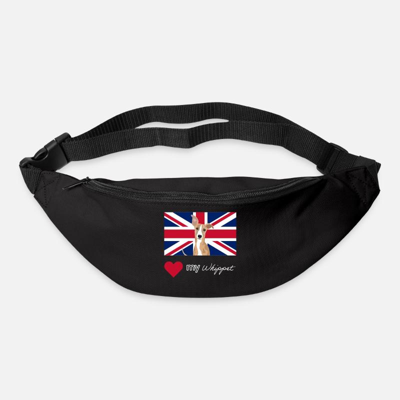 LUVMYWHIPPET (Weiß) - Gürteltasche - Schwarz