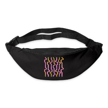 Wiggle Wavy Stripes L Stripes L Riso Transition - Bum bag - black - Front