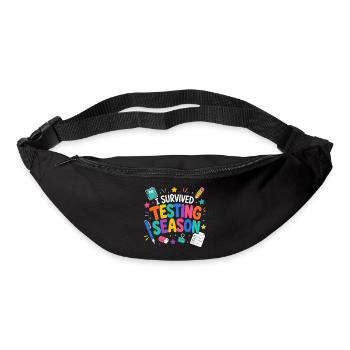 Ich habe die Klausurphase überlebt Schule Humor - Gürteltasche - Schwarz - Vorne