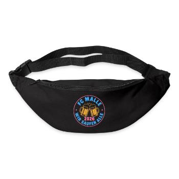 Malle 2026 FC Malle wir saufen alle - Gürteltasche - Schwarz - Vorne