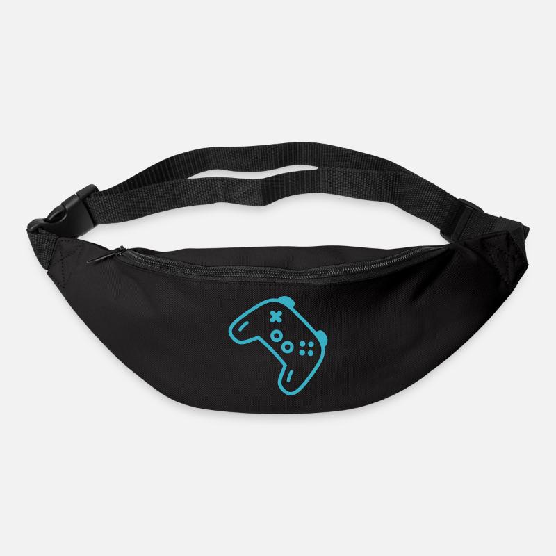 Turquoise controller silhouette - Bum bag - black