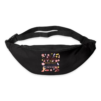 Ma salle de loisirs créatifs est ma maison - Sac banane - noir - Devant