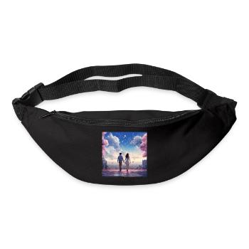 Heart sound in the cherry blossom light - Bum bag - black - Front