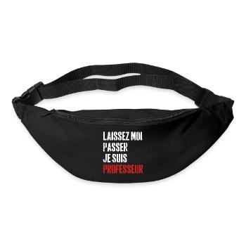 Laissez-Moi passer, je suis professeur - Sac banane - noir - Devant
