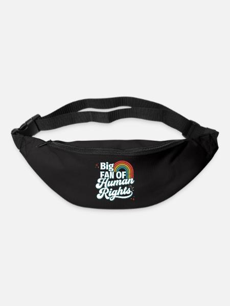 Pride Month LGBTQ – großer Fan der Menschenrechte - Gürteltasche - Schwarz