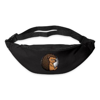 Igel Igelliebhaber Igelbesitzer Igelhalter Stachel - Gürteltasche - Schwarz - Vorne