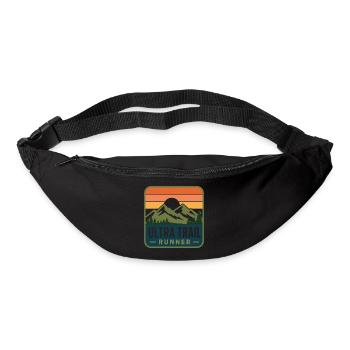Ultra Trail Runner Retro Mountain Patch - Bum bag - black - Front