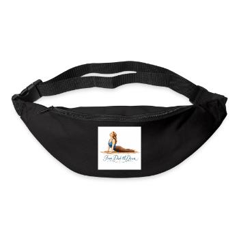 Du crépuscule à l’aube : Yoga - Sac banane - noir - Devant