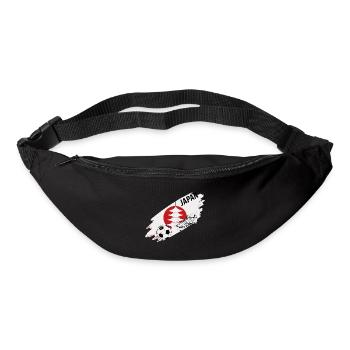 Japon Football Maillot Supporter Japan Soccer Foot - Sac banane - noir - Devant