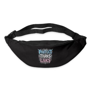 Pride Month LGBTQ – Schütze trans Leben - Gürteltasche - Schwarz - Vorne