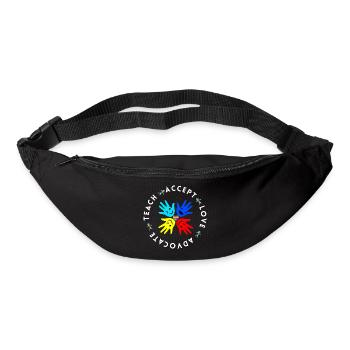 Autismus Lehrer Inklusion Akzeptanz Geschenk - Gürteltasche - Schwarz - Vorne