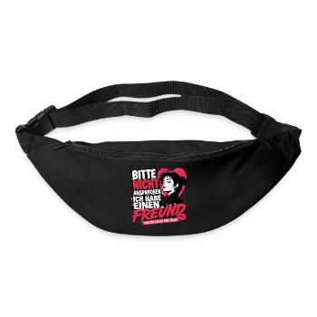 Bitte Nicht Ansprechen ich habe einen Freund  - Gürteltasche - Schwarz - Vorne