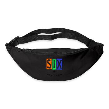 SIX Color Block Logo Streetwear - Bum bag - black - Front