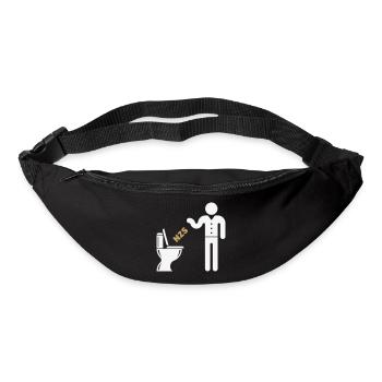 NZS In’s Klo, In Die Toilette! Gegen Rechts NEG 2C - Gürteltasche - Schwarz - Vorne