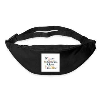 Many cultures one home - Bum bag - black - Front