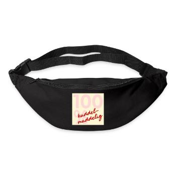 Kuddelmuddly à 100 % - chaos - Sac banane - noir - Devant