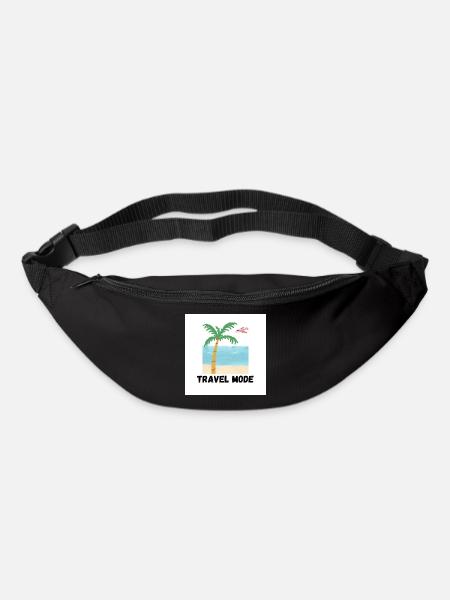 Mode Voyage Conception de plages tropicales - Sac banane - noir