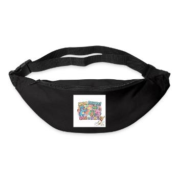 Hallo Freunde Spass und Farbe - Gürteltasche - Schwarz - Vorne