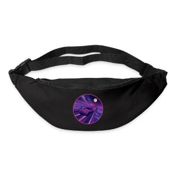 Retro 80er JDM Coupé Galaxy Highway Circle Emblem - Gürteltasche - Schwarz - Vorne
