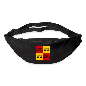 Siebenbürgen Quadrat Muster - Gürteltasche - Schwarz - Vorne