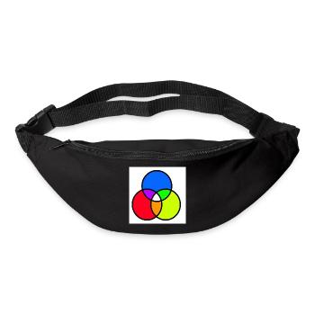 Venn diagram - Bum bag - black - Front