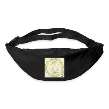 Éclat de la Lumière de l’Anneau de Fleurs - Sac banane - noir - Devant