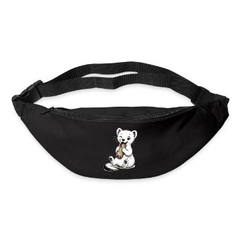 Vaelosek l hermine galette saucisse  - Sac banane - noir - Devant