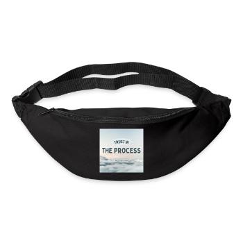 Conception inspirante de citation Trust In The Process - Sac banane - noir - Devant