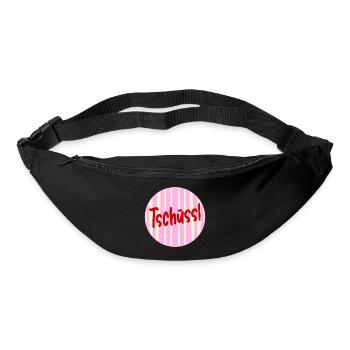 Abschied Tschüss - Gürteltasche - Schwarz - Vorne