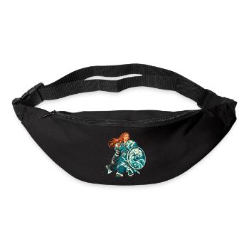 Schildmaid Wikingerin Shieldmaiden Valkyrie - Gürteltasche - Schwarz - Vorne