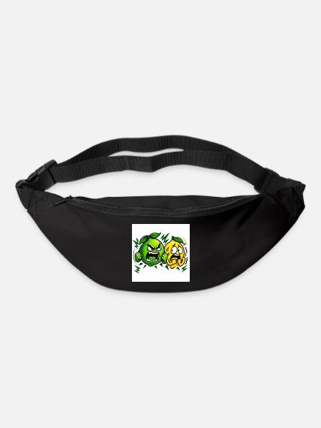 Wütende Limette & Zitrone - Gürteltasche - Schwarz